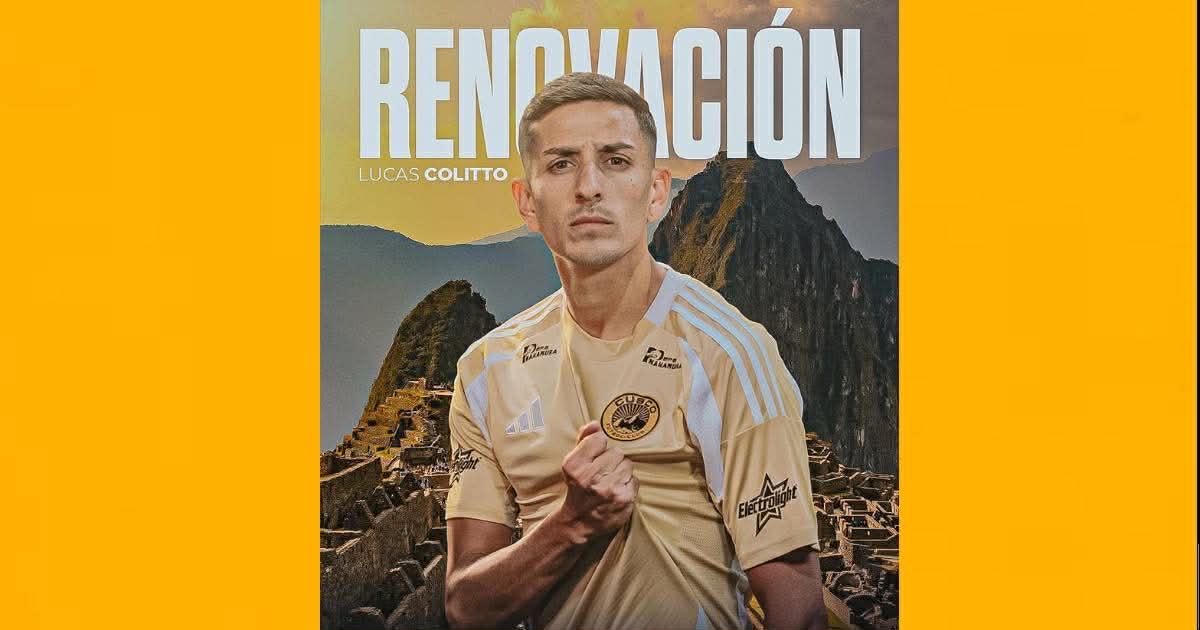 Lucas Colitto renovó y seguirá en Cusco FC hasta el 2027