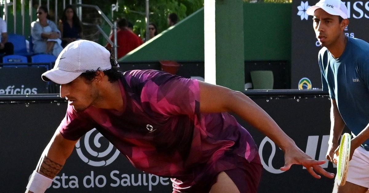 Huertas del Pino y Arias fueron eliminados de dobles en Itajai