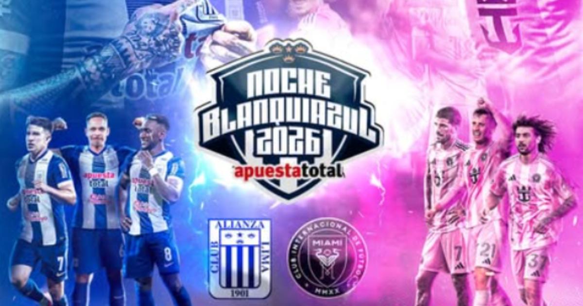 Se comunicó nuevo horario para el Alianza Lima vs. Inter Miami