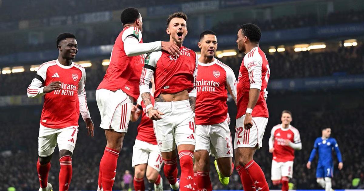 (VIDEO) Arsenal sacó ventaja ante Chelsea en semifinales de la Carabao Cup