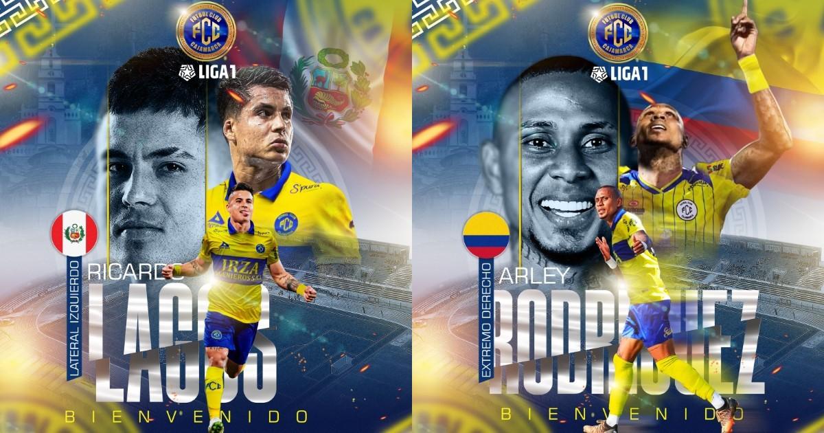 FC Cajamarca oficializó los fichajes de Arley Rodríguez y Ricardo Lagos