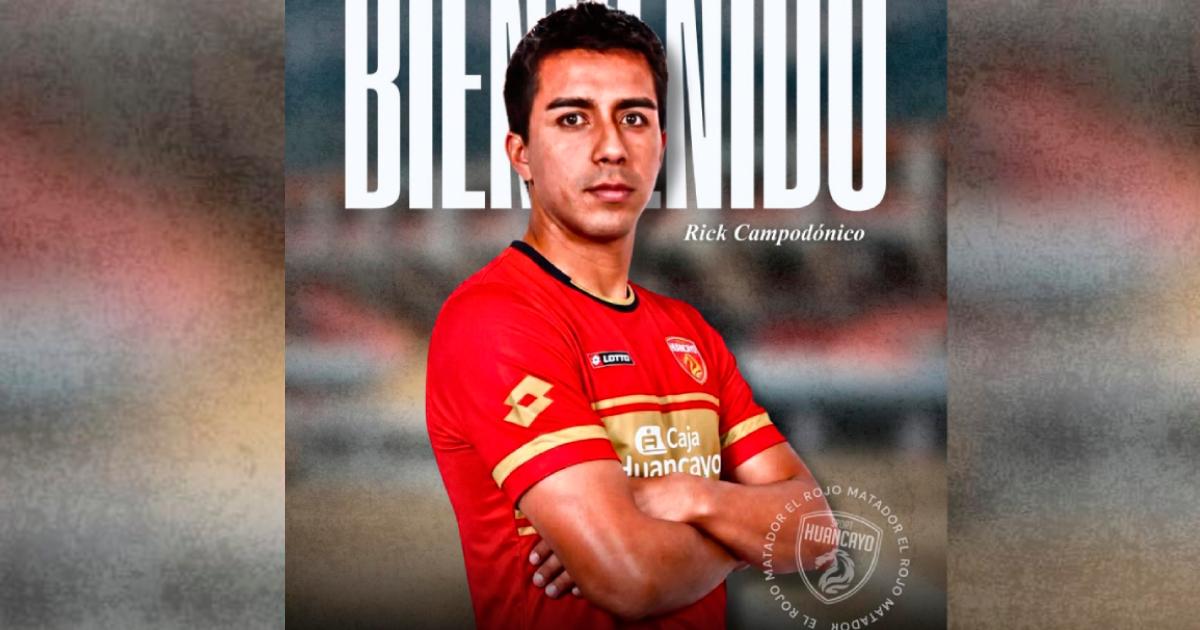 Rick Campodónico es nuevo jugador de Sport Huancayo