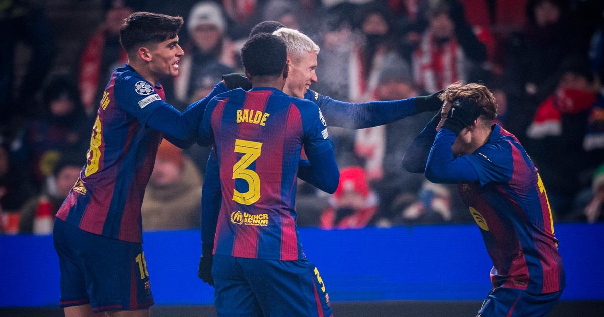 (VIDEO) Barcelona remontó y venció 4-2 a Slavia Praga por la Champions League