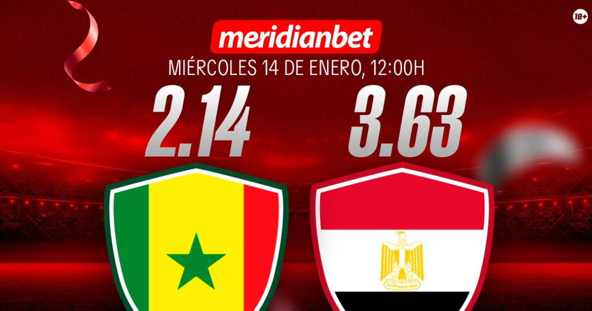 Senegal vs Egipto: ¡Descarga la app de Meridianbet y gana una jugada gratis en la Copa Africa!