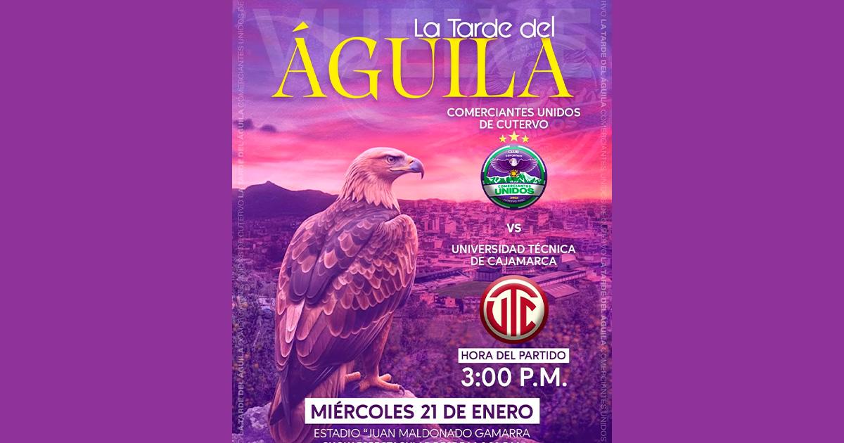 Comerciantes Unidos jugará ‘La Tarde del Águila’ ante UTC