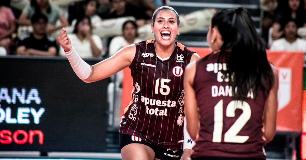 ¡Partidazo! Universitario venció 3-2 a Olva Latino por la Liga Peruana de Vóley