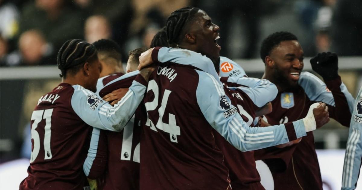 Aston Villa ganó y es tercero en la Premier League