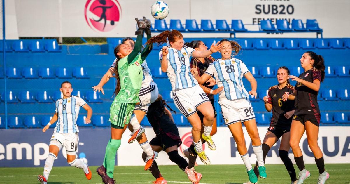 (FOTOS | VIDEO) Perú cayó goleado en el Sudamericano Sub 20 femenino