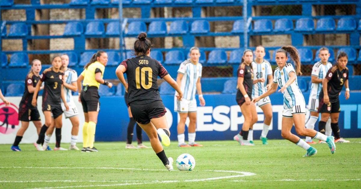 (FOTOS | VIDEO) Perú cayó goleado en el Sudamericano Sub 20 femenino