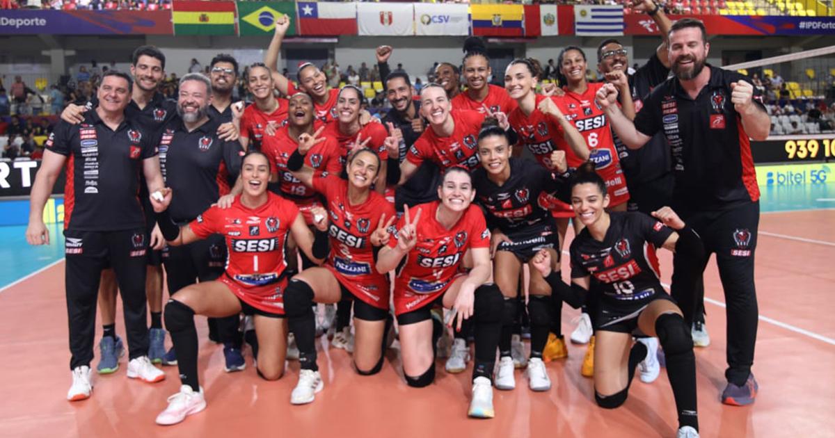 Sesi Volei venció a Alianza Lima y clasificó a la final del Sudamericano de Clubes de vóley