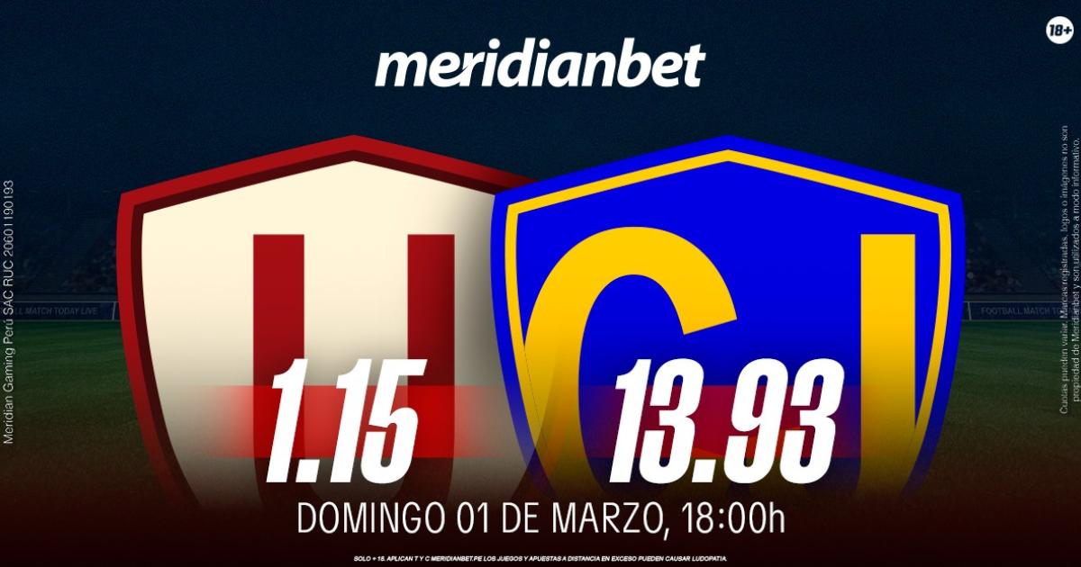 Universitario vs FC Cajamarca: ¡Descarga la app de Meridianbet y gana una jugada gratis en la Liga 1!