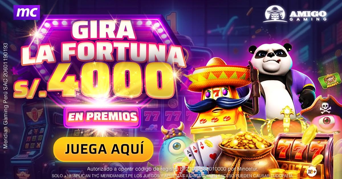 Participa por S/4,000 en premios en el Torneo Gira la Fortuna de Meridian Casino