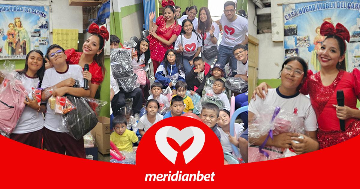 Meridianbet alienta la educación realizando donación a la Casa Hogar "Virgen del Carmen"