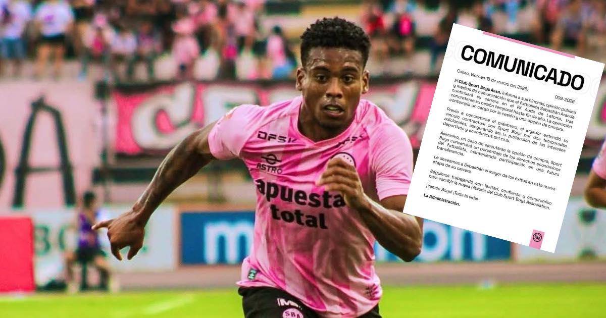 ¡Es oficial! Sport Boys anunció préstamo de Sebastián Aranda al FK Auda de Letonia