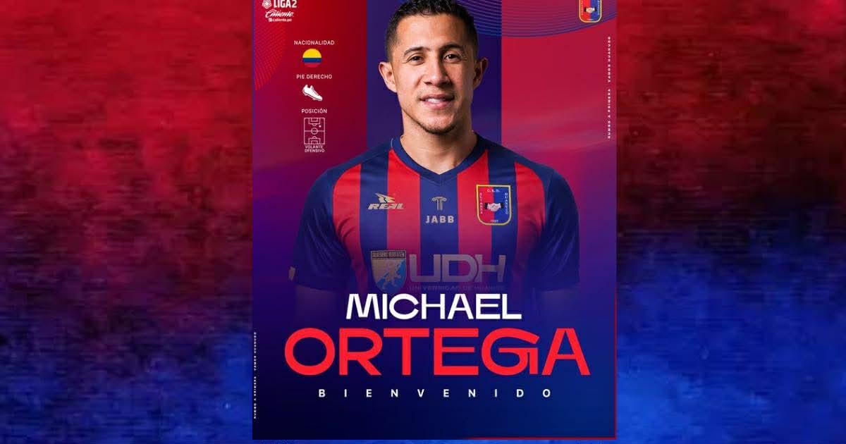 Colombiano Michael Ortega es nuevo refuerzo de Alianza UDH para Liga 2