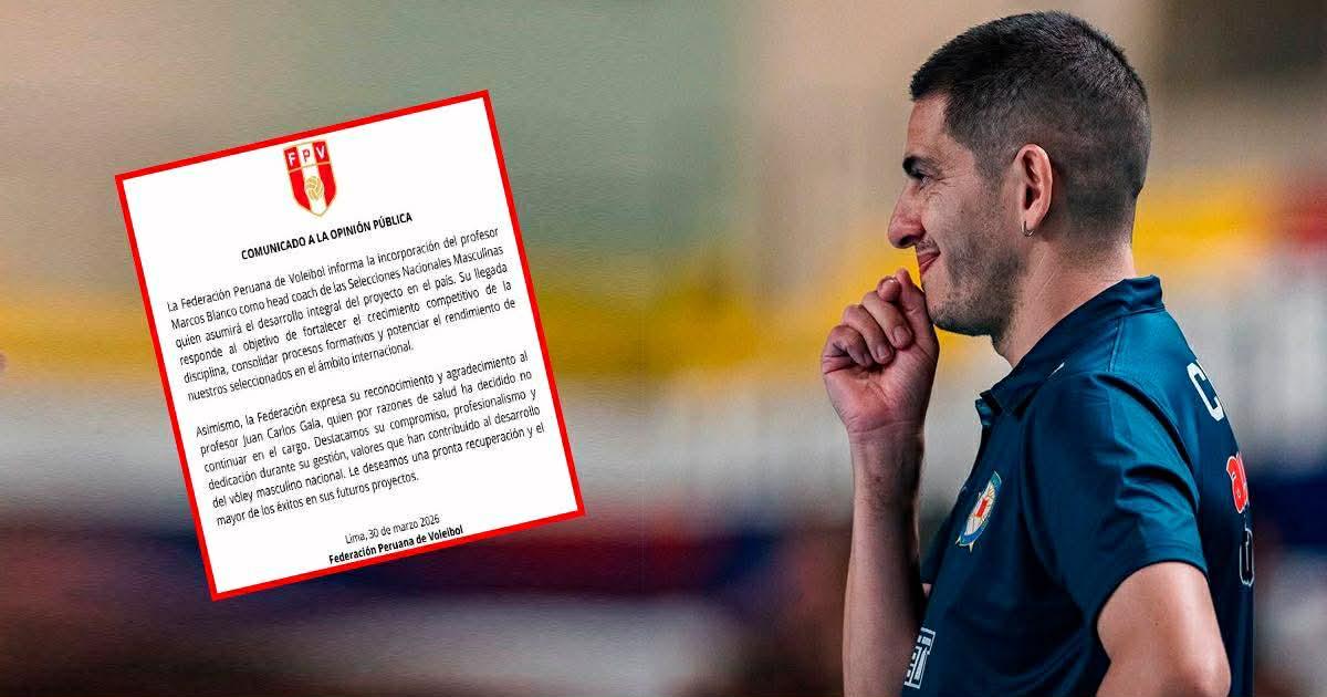 Argentino Marcos Blanco es el nuevo DT de las selecciones masculinas de vóley