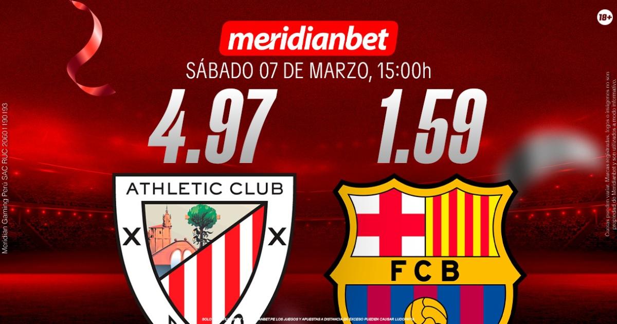 Athletic vs Barcelona: ¡Descarga la app de Meridianbet y gana una jugada gratis en La Liga!