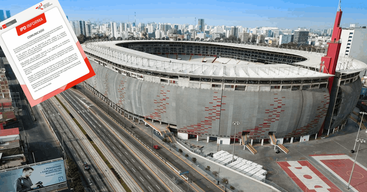 IPD se pronunció tras clausura temporal del Estadio Nacional