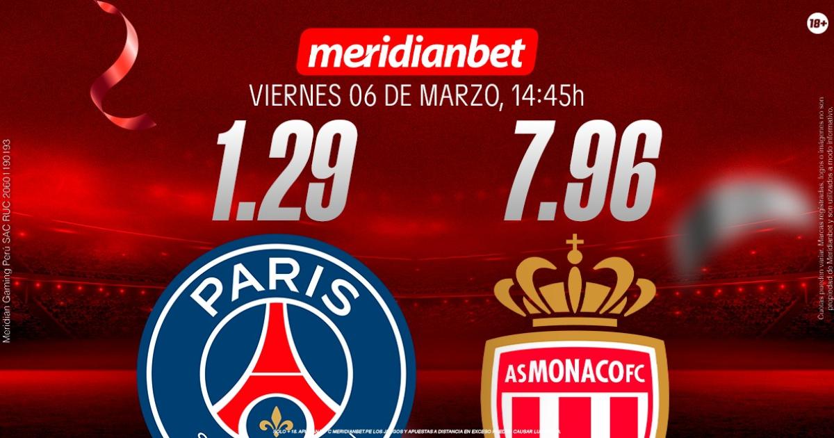 PSG vs Monaco: ¡Descarga la app de Meridianbet y gana una jugada gratis en la Ligue 1!