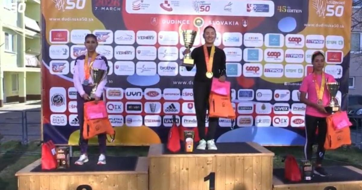 ¡Arriba Perú! Evelyn Inga se llevó el oro en la '45th Dudinská 50' de Eslovaquia