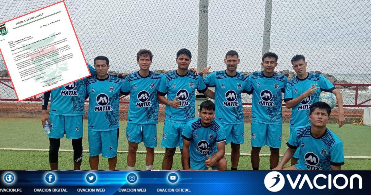 FC San Marcos tomó la drástica decisión de no seguir participando en Liga 2