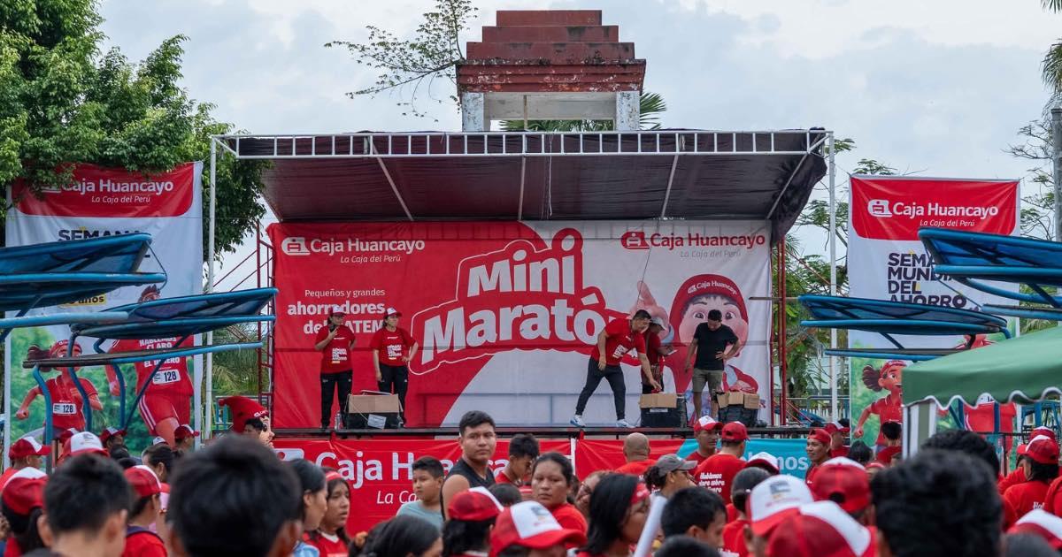 Caja Huancayo promueve el ahorro con minimaratón en el Datem del Marañón