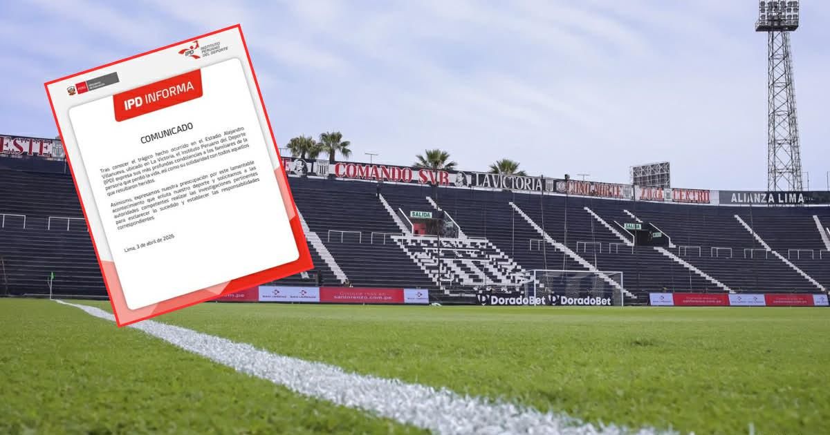 IPD también se pronunció tras lo sucedido en el recinto de Alianza Lima