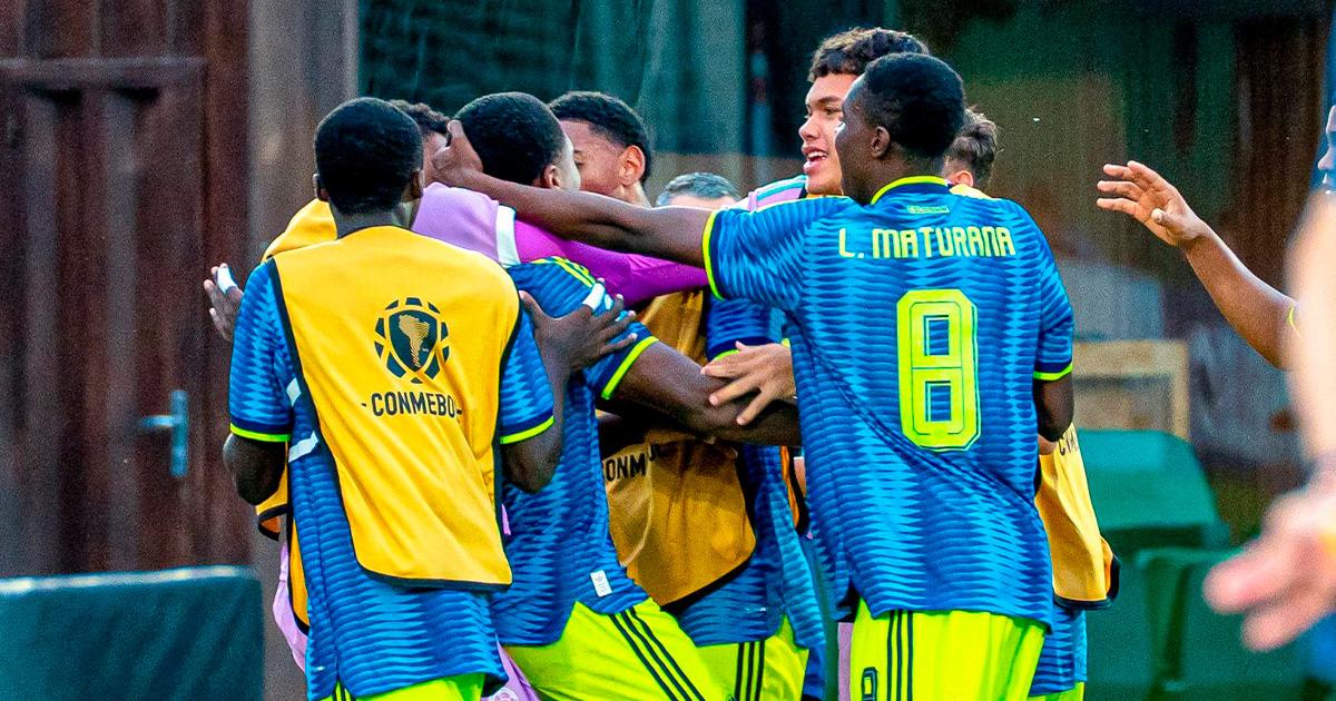 Colombia goleó 3-0 a Brasil y se metió a la final del Sudamericano Sub 17