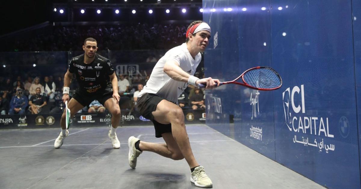 Diego Elías inició con triunfo el Grasshopper Cup 2026 de squash