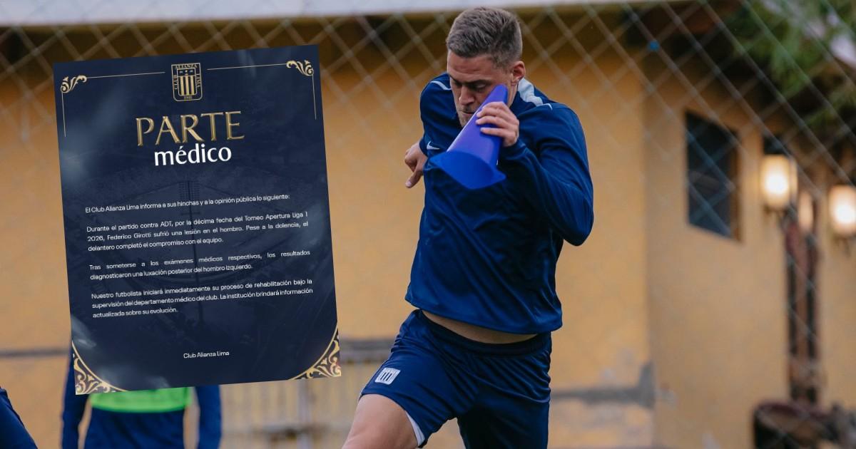 Alianza Lima confirmó lesión de Federico Girotti