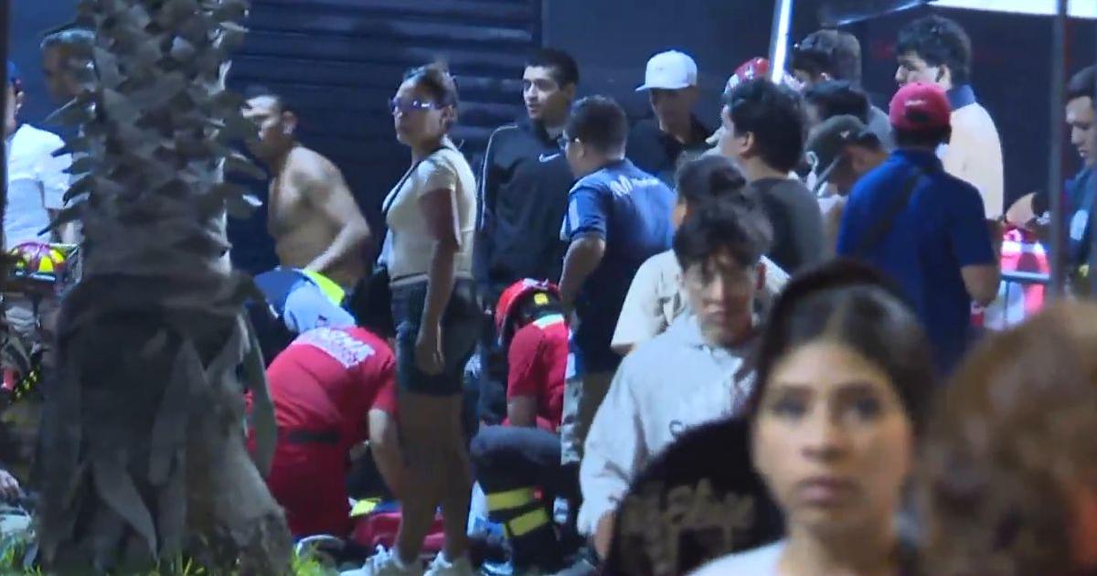 (VIDEO) ¡60 heridos dejó caída de una estructura del Alejandro Villanueva! 