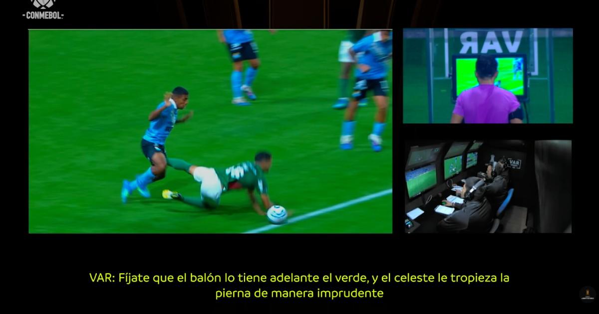 (VIDEO) VAR publicó audios del polémico penal del Palmeiras ante Cristal