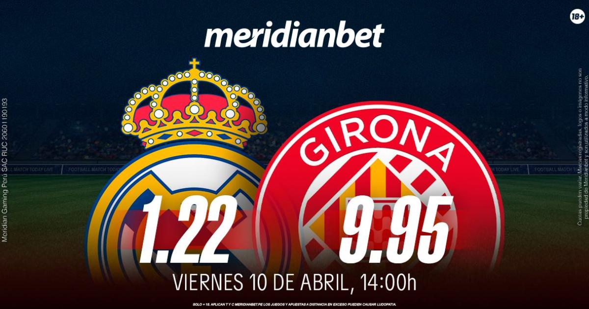 Real Madrid vs. Girona: ¡Juega en La Liga y viaja a la final de la Champions League gracias a Meridianbet y Kashio!