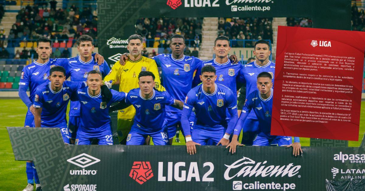 Liga de Fútbol: "La LFPP expresa su preocupación frente a cualquier escenario que pueda afectar la seguridad jurídica"