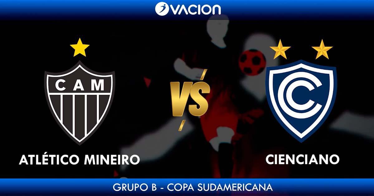 Formaciones oficiales de Atlético Mineiro y Cienciano