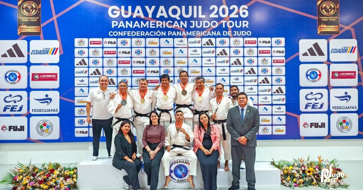 Judokas veteranos nacionales ganaron 7 medallas en Ecuador