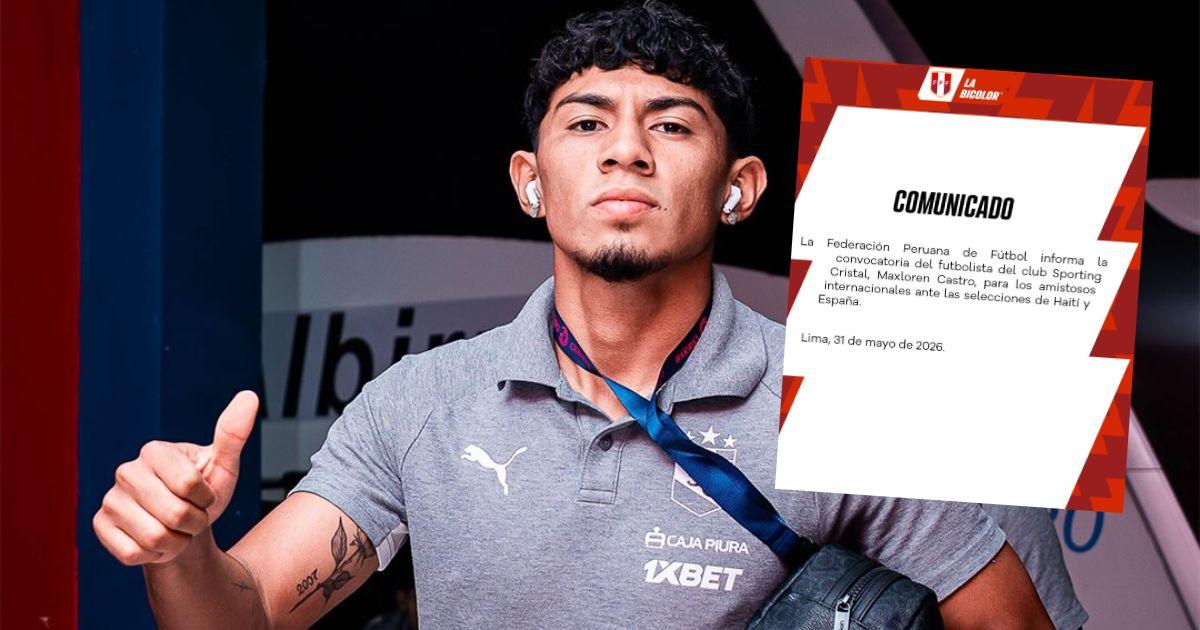 Maxloren Castro fue convocado a la selección peruana