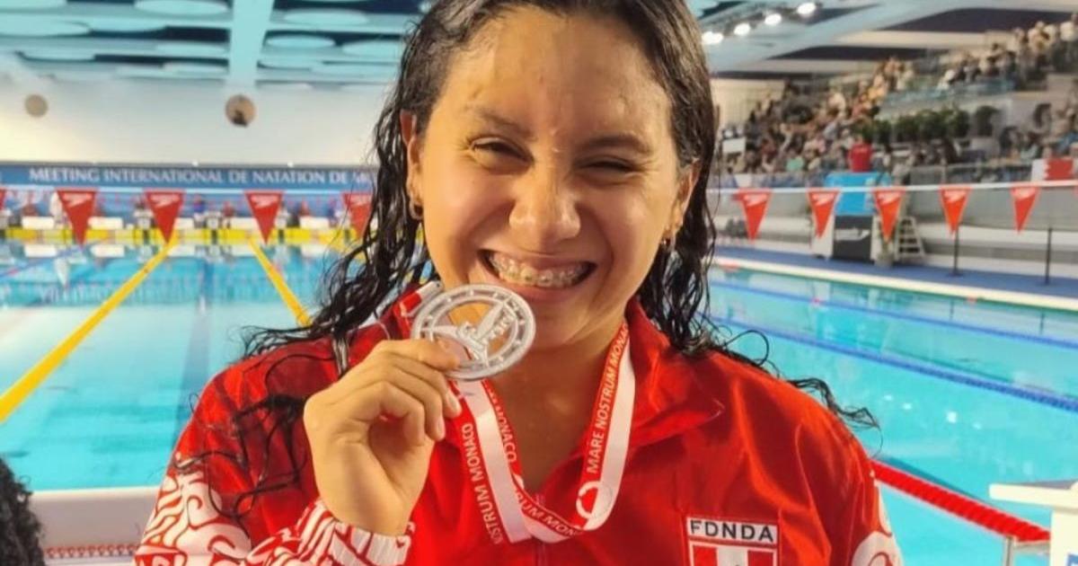 Nadadora peruana Yasmín Silva ganó la medalla de plata en el Circuito Mare Nostrum 2026 de Mónaco