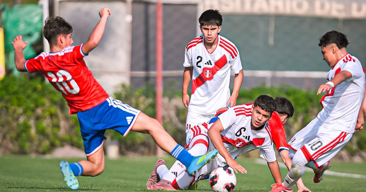 Selección peruana Sub 15 venció por 4-3 a Chile en amistoso