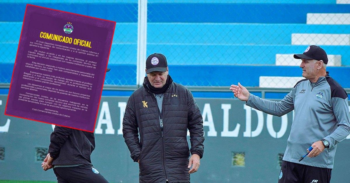 Comerciantes Unidos oficializó salida de Claudio Biaggio