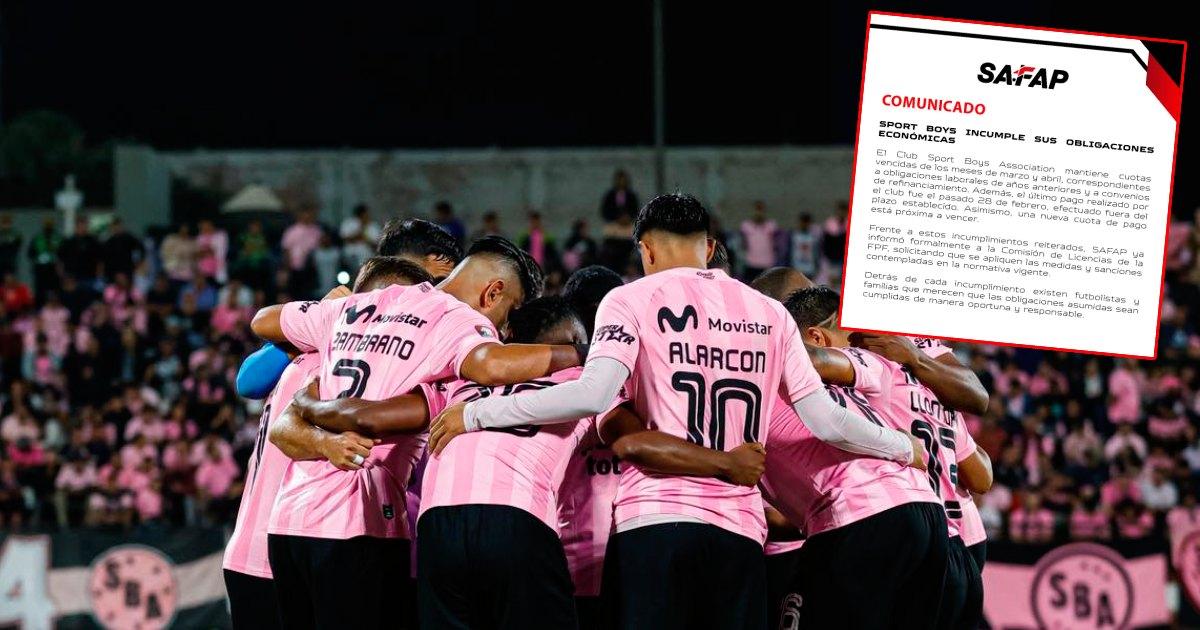 SAFAP: "Sport Boys incumple sus obligaciones económicas"