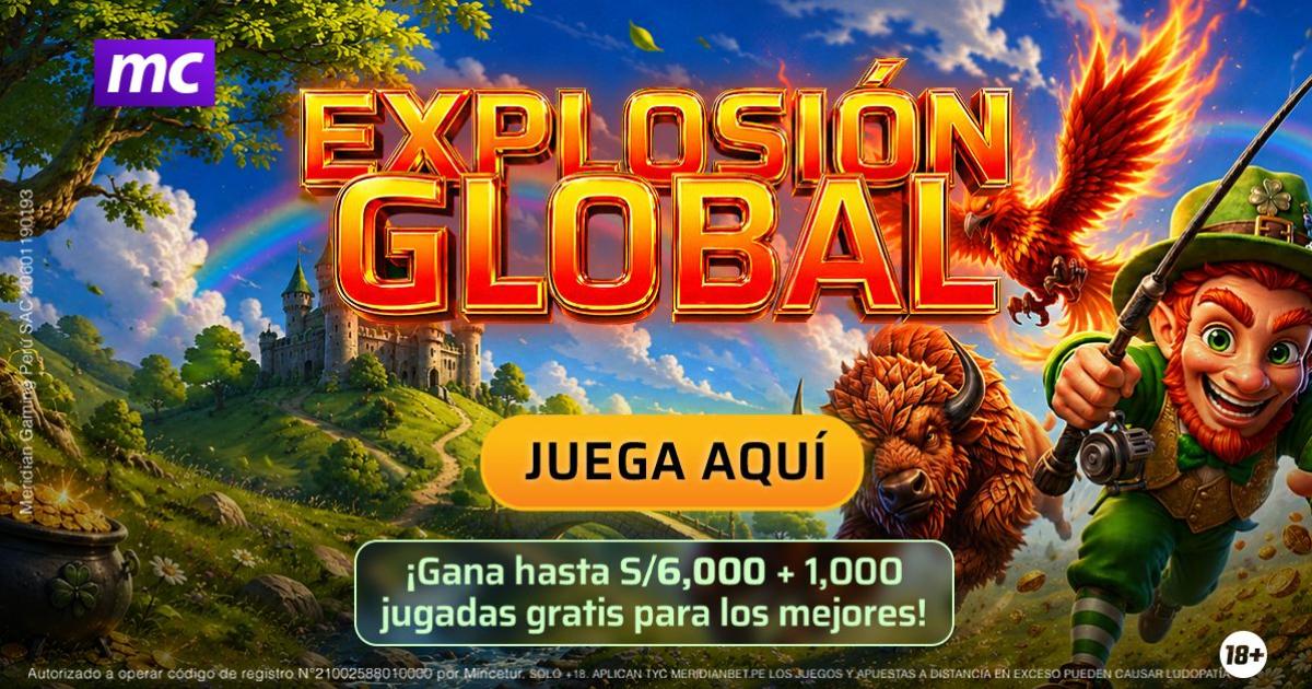 Juega en la Explosión Global de Meridian Casino y gana S/6,000 y jugadas gratis 