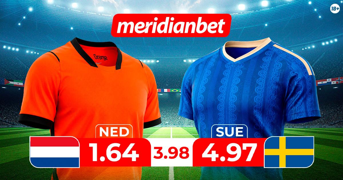 Paises Bajos vs Suecia: ¡Juega en el Torneo mundial y gana con la Mundo Mania de Meridianbet!
