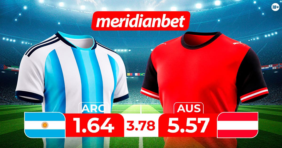 Argentina vs Austria: ¡Juega en el Torneo mundial y gana con la Mundo Mania de Meridianbet!