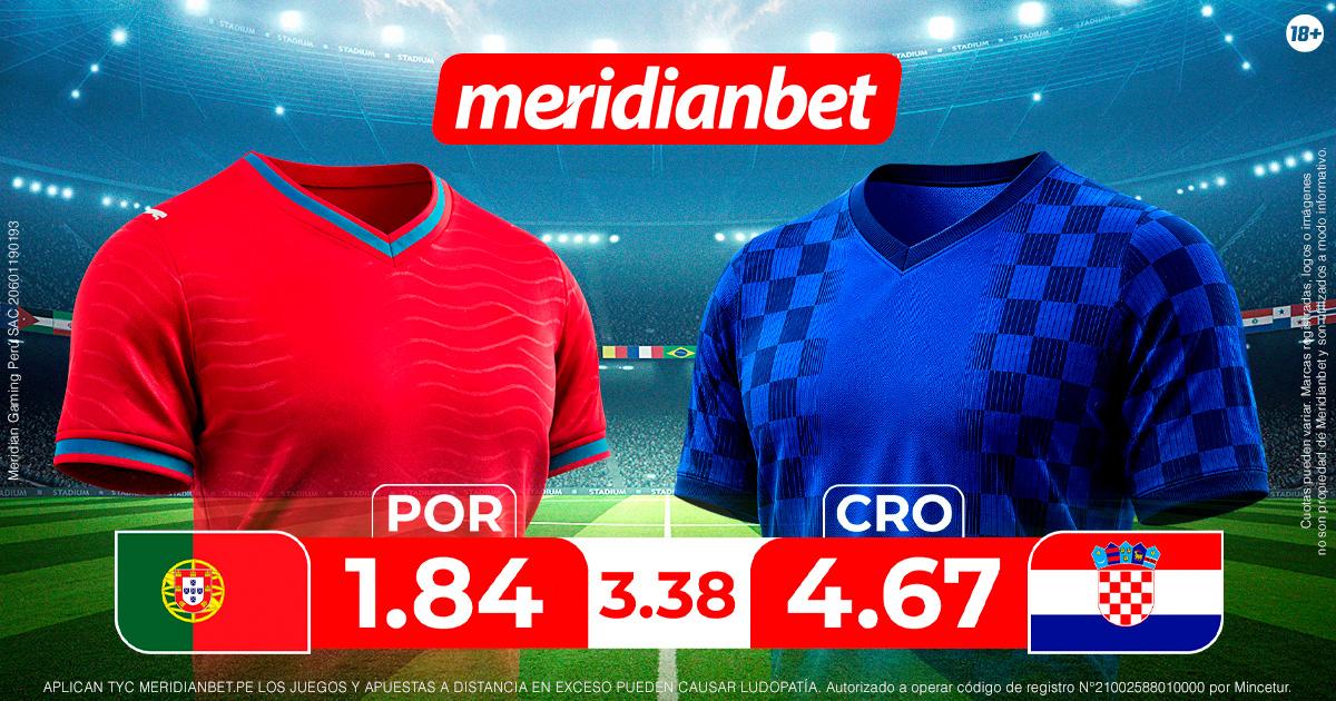 Portugal vs Croacia: ¡Juega en el Torneo de selecciones y gana con la Mundo Mania de Meridianbet!