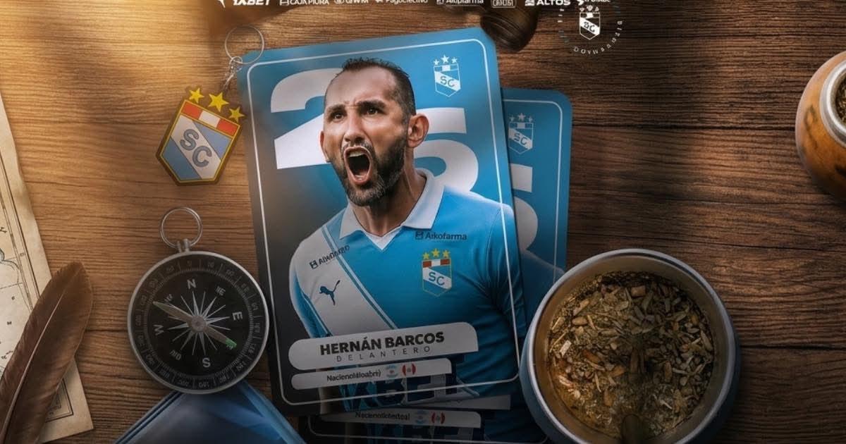 ¡OFICIAL! Hernán Barcos firmó por Sporting Cristal hasta finales de 2026