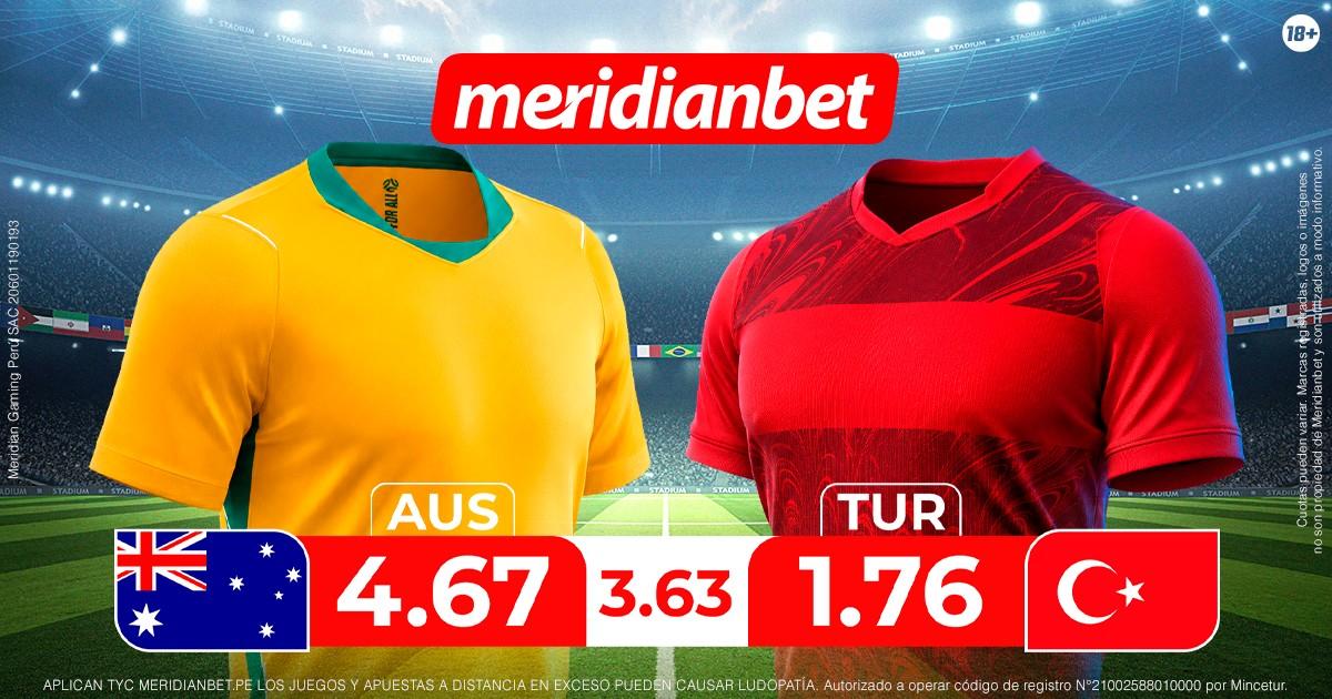 Australia vs Turquia: ¡Juega en el Torneo mundial y llega a La Cima del Fútbol con Meridianbet y Kashio!