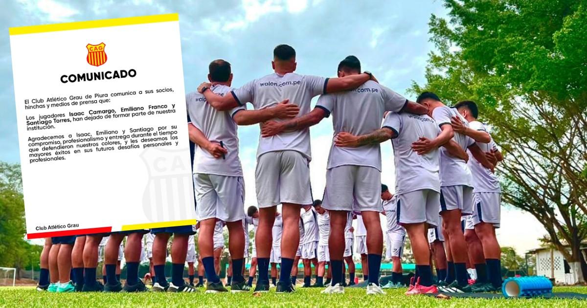 Atlético Grau anunció la salida de tres jugadores