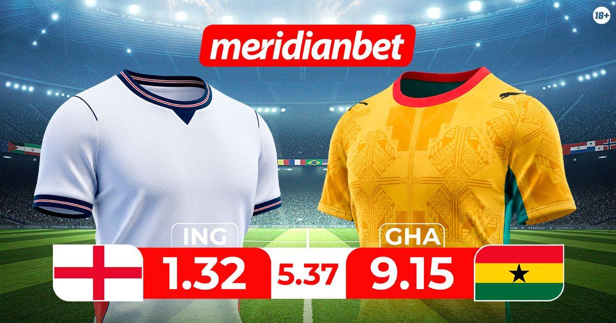 Inglaterra vs Ghana: ¡Juega en el Torneo mundial y gana con la Mundo Mania de Meridianbet!