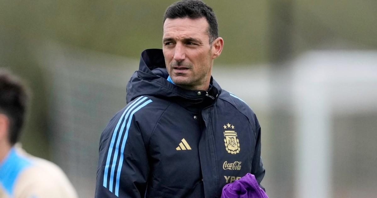 Scaloni: "No estamos al 100% con muchos jugadores"